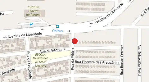 Mapa da localização