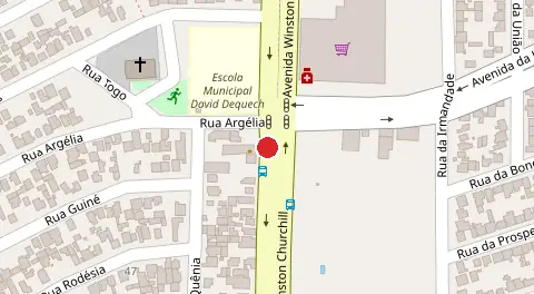 Mapa da localização