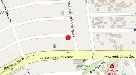 Mapa da localização
