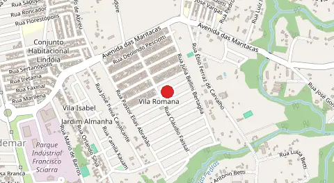 Mapa de Vila Romana