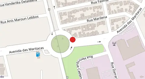 Mapa da localização