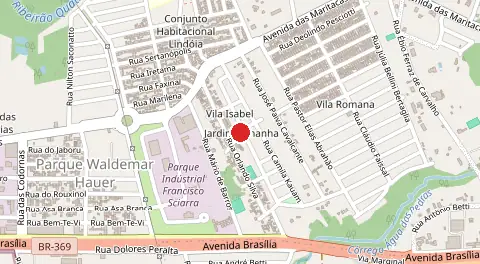 Mapa de Lindoia