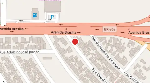 Mapa da localização
