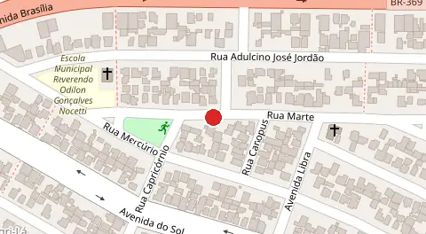 Mapa da localização