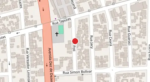 Mapa da localização