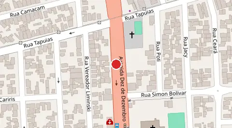 Mapa da localização