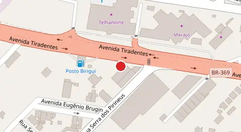 Mapa da localização