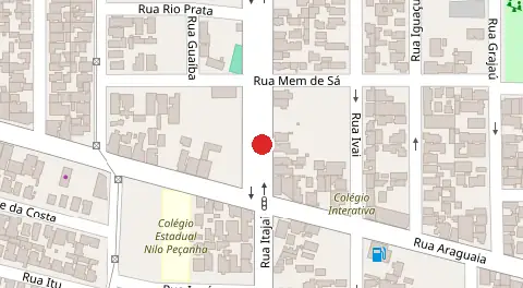Mapa da localização