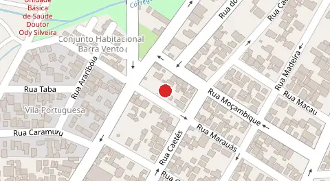 Mapa da localização