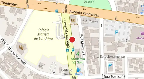 Mapa da localização