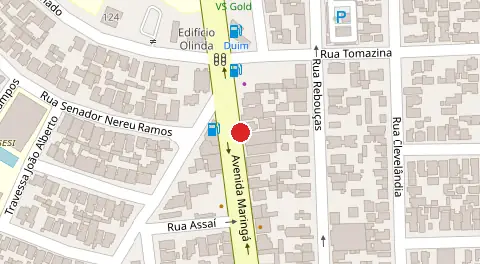Mapa da localização
