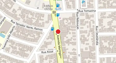 Mapa da localização