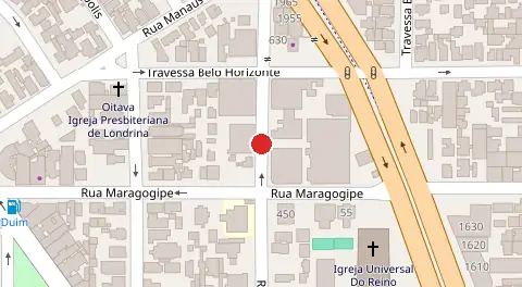 Mapa da localização