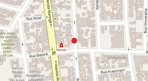 Mapa da localização