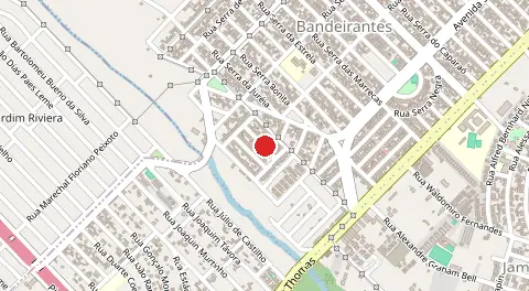 Mapa de Bandeirantes