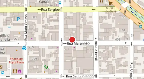 Mapa da localização