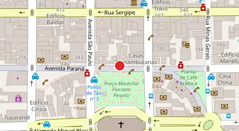 Mapa da localização