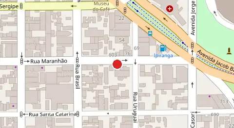Mapa da localização