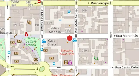 Mapa da localização