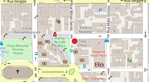 Mapa da localização