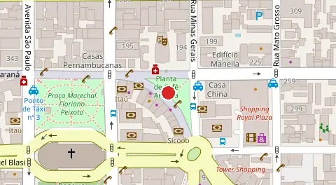 Mapa da localização