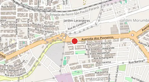 Mapa de Jardim Antares
