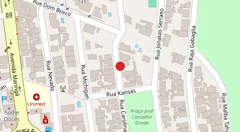 Mapa da localização