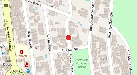 Mapa da localização