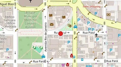 Mapa da localização