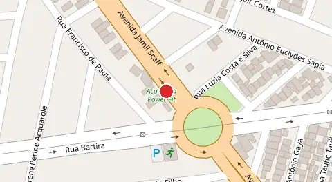 Mapa da localização