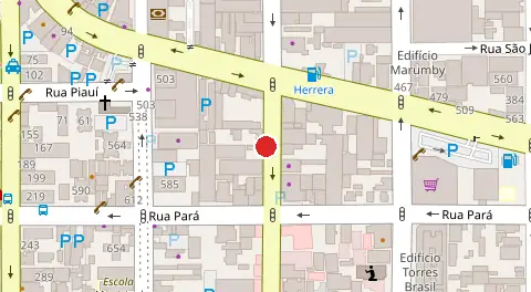 Mapa da localização