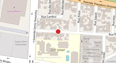 Mapa da localização