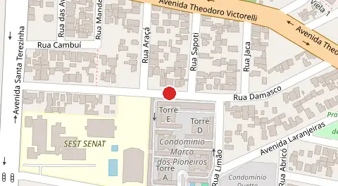 Mapa da localização