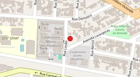 Mapa da localização