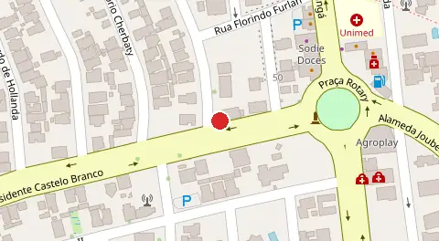 Mapa da localização