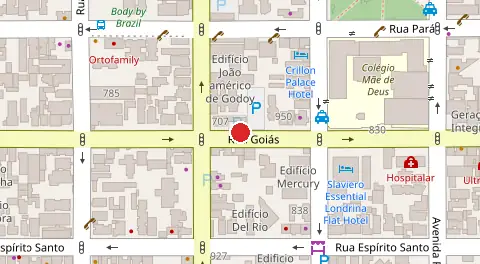 Mapa da localização
