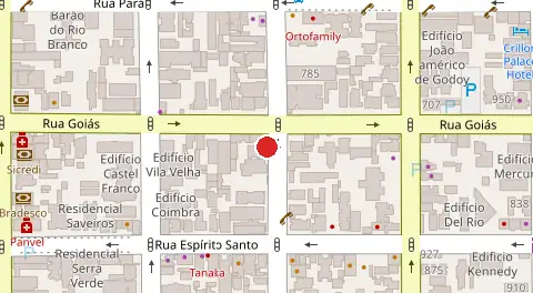 Mapa da localização