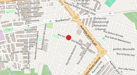 Mapa de Jardim do Leste