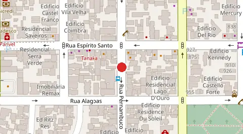 Mapa da localização