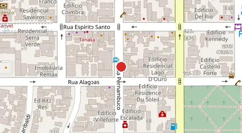 Mapa da localização
