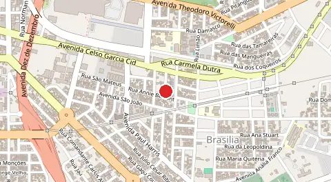 Mapa de Nossa Senhora de Lourdes