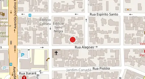 Mapa da localização