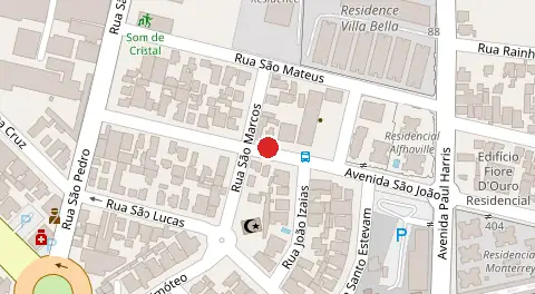Mapa da localização