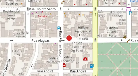 Mapa da localização