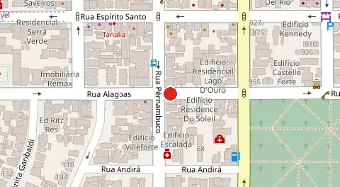 Mapa da localização