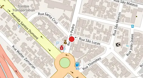 Mapa da localização