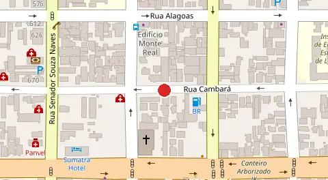 Mapa da localização