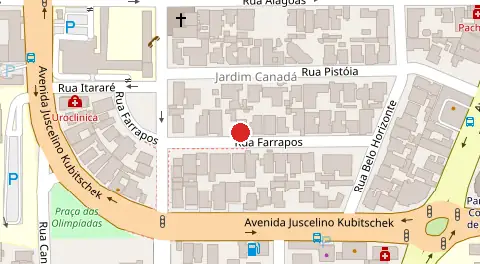 Mapa da localização