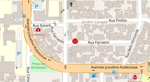 Mapa da localização