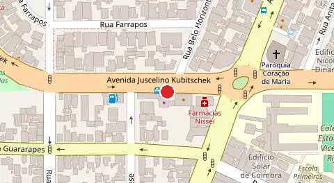 Mapa da localização